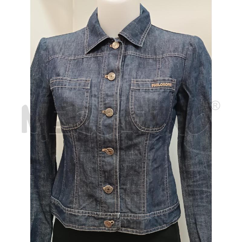 CAMICIA DONNA PHILOSOPHY DI JEANS LAVVAGGIO SCURO  | Mercatino dell'Usato Torino tenivelli 1