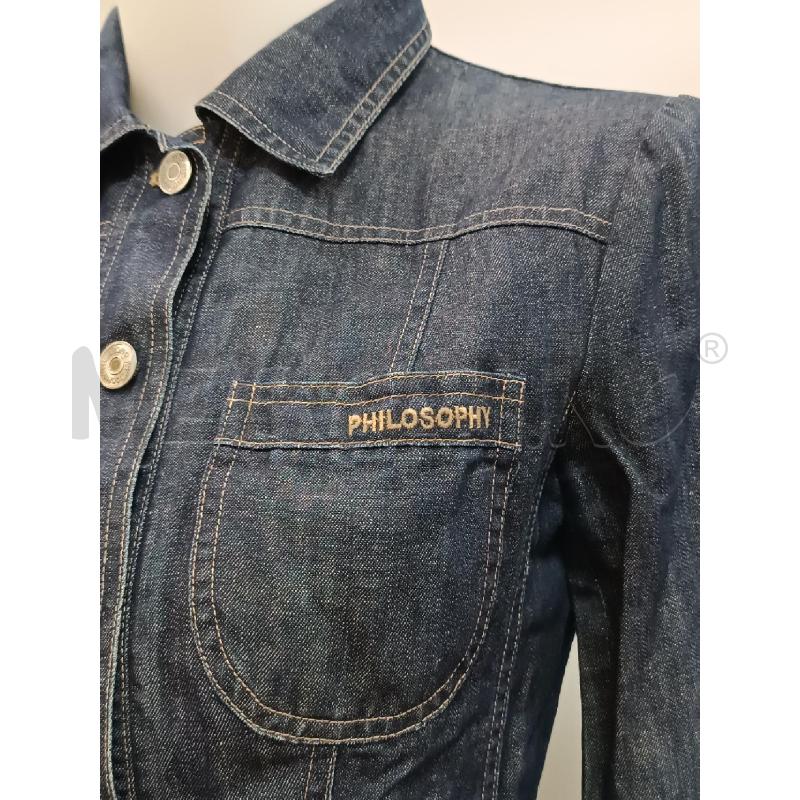 CAMICIA DONNA PHILOSOPHY DI JEANS LAVVAGGIO SCURO  | Mercatino dell'Usato Torino tenivelli 2
