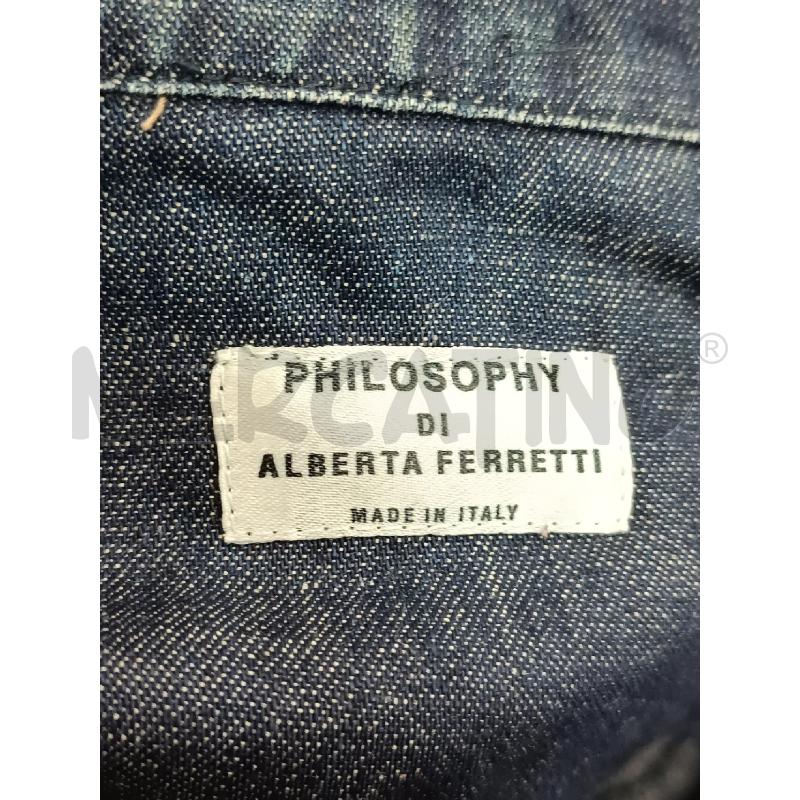 CAMICIA DONNA PHILOSOPHY DI JEANS LAVVAGGIO SCURO  | Mercatino dell'Usato Torino tenivelli 5