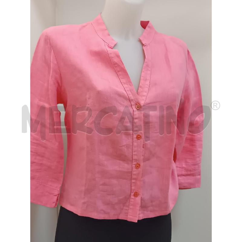 CAMICIA DONNA PORTOFINO LINO ROSA  | Mercatino dell'Usato Torino tenivelli 1