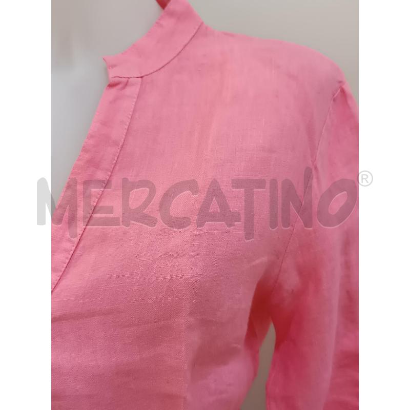 CAMICIA DONNA PORTOFINO LINO ROSA  | Mercatino dell'Usato Torino tenivelli 2