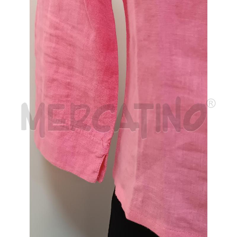 CAMICIA DONNA PORTOFINO LINO ROSA  | Mercatino dell'Usato Torino tenivelli 3