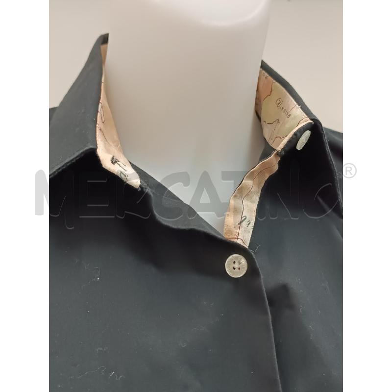 CAMICIA DONNA PRIMACLASSE NERA FANTASIA GEOCLASSICA AL COLLO  | Mercatino dell'Usato Torino tenivelli 2