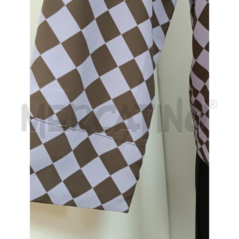 CAMICIA DONNA QUADRETTI VIOLA MARRONE  | Mercatino dell'Usato Torino tenivelli 3