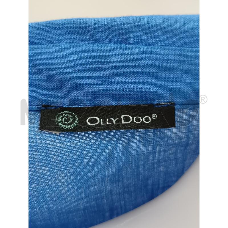 CAMICIA DONNA SMANICATA BLU OLLY DOO LINO | Mercatino dell'Usato Torino tenivelli 5