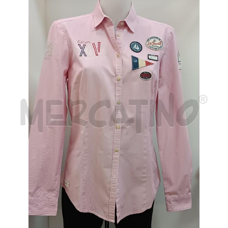 CAMICIA DONNA ST BARTH ROSSA BIANCA RIGHE EDIZIONE LIMITATA  | Mercatino dell'Usato Torino tenivelli 1