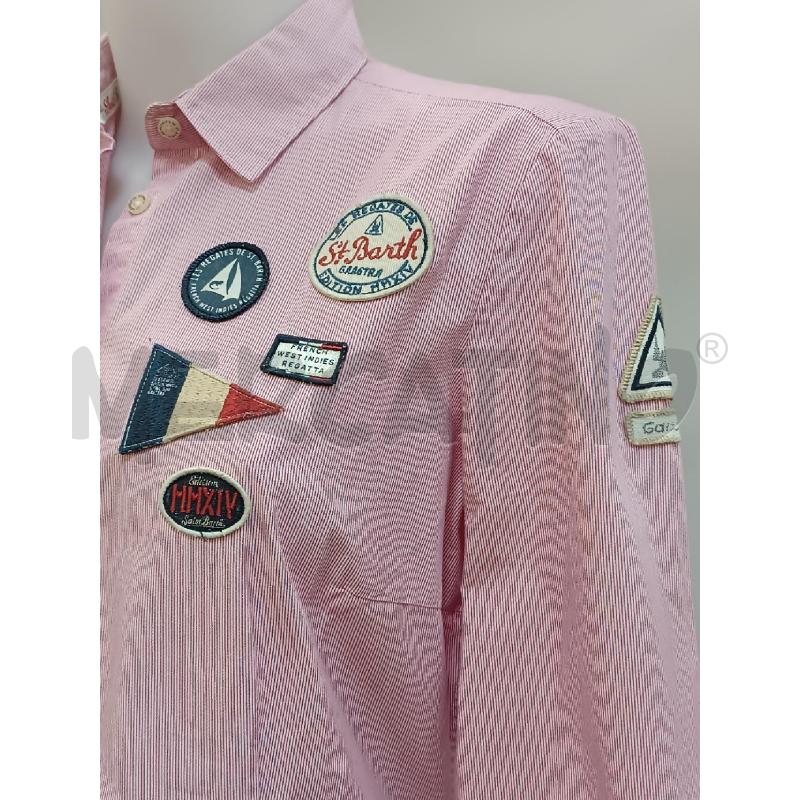 CAMICIA DONNA ST BARTH ROSSA BIANCA RIGHE EDIZIONE LIMITATA  | Mercatino dell'Usato Torino tenivelli 2