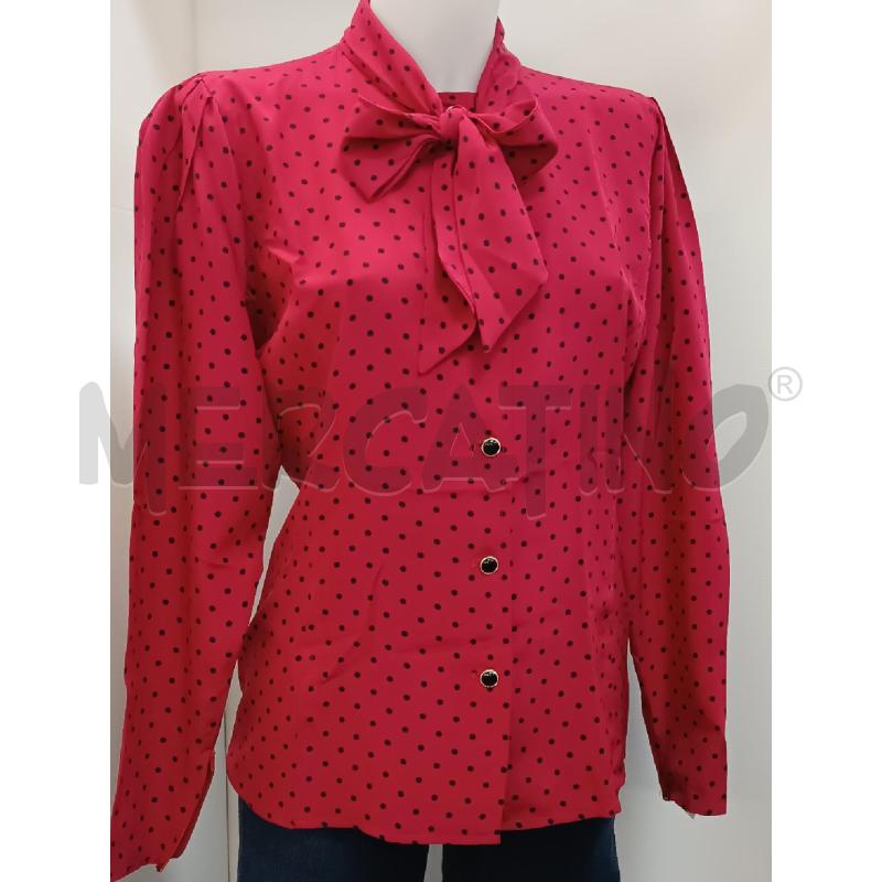 CAMICIA DONNA UNGARO ROSSA POIS NERI  | Mercatino dell'Usato Torino tenivelli 1