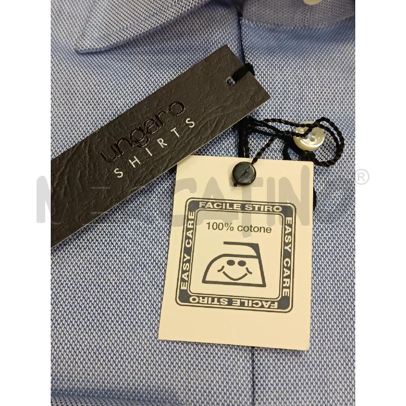 CAMICIA UOMO UNGARO AZZURRA PUNTINI BIANCHI COLLO 39 | Mercatino dell'Usato Torino tenivelli 3