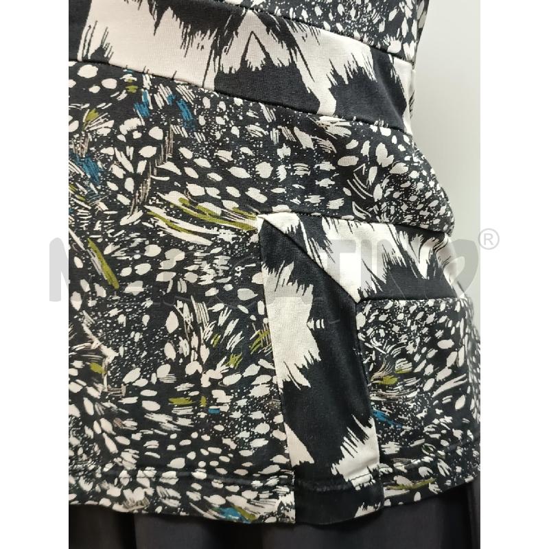 CANOTTA DONNA DIANE VON FURSTENBERG GRIGIA FANTASIA BIANCA  | Mercatino dell'Usato Torino tenivelli 3