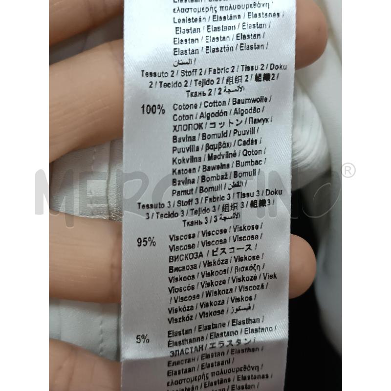 CANOTTA DONNA ELISA CAVALETTI BIANCA FIORI ARGENTATI | Mercatino dell'Usato Torino tenivelli 4