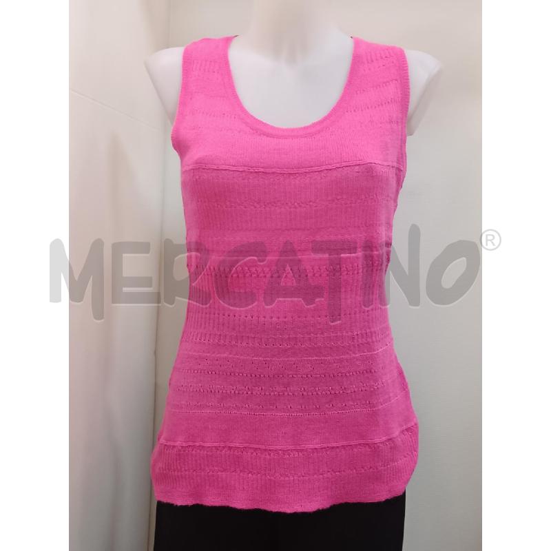 CANOTTA DONNA ERMANNO SCHERVINO ROSA MISTO LANA  | Mercatino dell'Usato Torino tenivelli 1