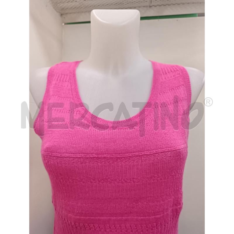 CANOTTA DONNA ERMANNO SCHERVINO ROSA MISTO LANA  | Mercatino dell'Usato Torino tenivelli 2