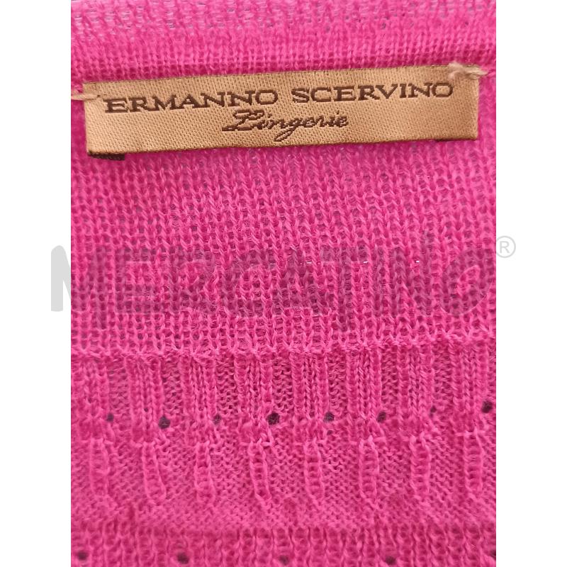 CANOTTA DONNA ERMANNO SCHERVINO ROSA MISTO LANA  | Mercatino dell'Usato Torino tenivelli 4