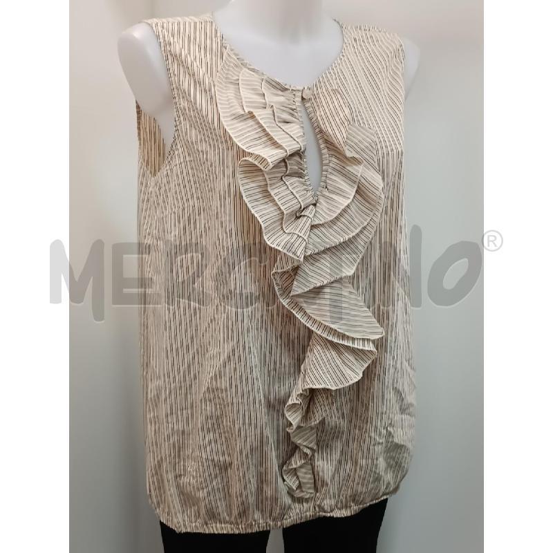 CANOTTA DONNA MANILA GRANDE RIGHE GIQALLO BLU ROSSO  | Mercatino dell'Usato Torino tenivelli 1