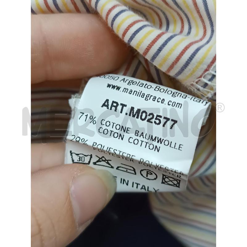 CANOTTA DONNA MANILA GRANDE RIGHE GIQALLO BLU ROSSO  | Mercatino dell'Usato Torino tenivelli 4