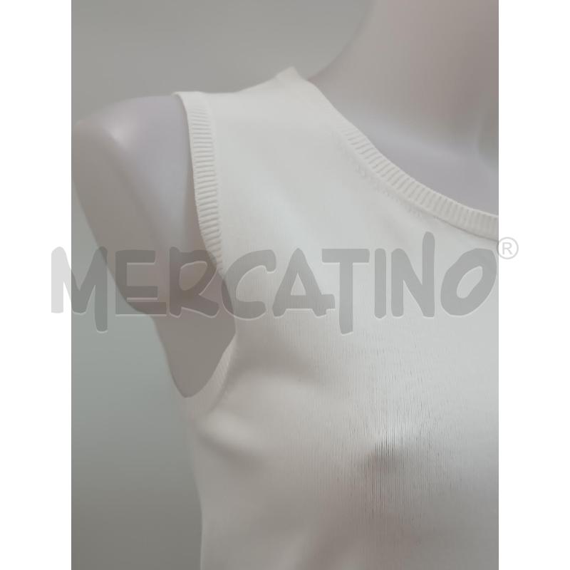 CANOTTA DONNA PESERICO BIANCA APERTO NELLA SCHIENA  | Mercatino dell'Usato Torino tenivelli 2