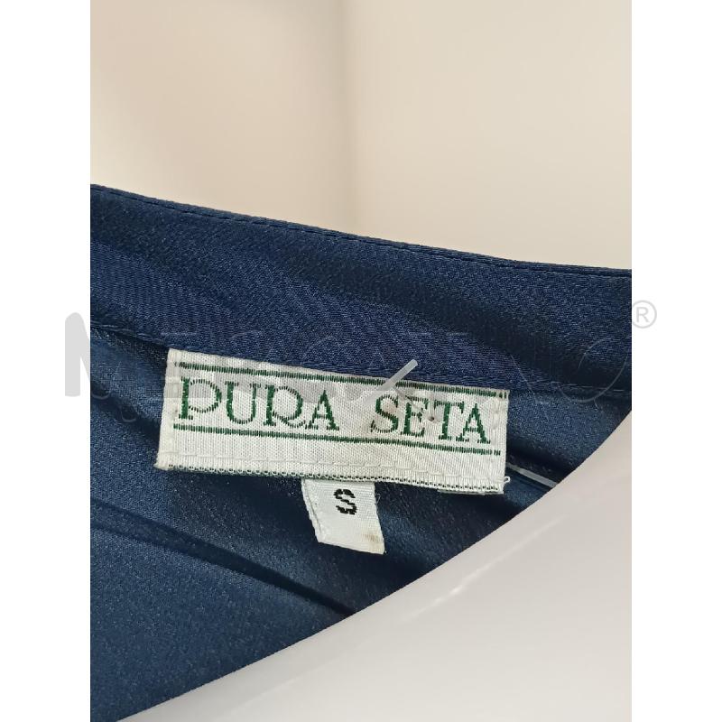 CANOTTA DONNA PURA SETA BLU LE SILK I VO RUGGERI  | Mercatino dell'Usato Torino tenivelli 3
