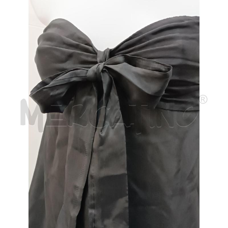 CANOTTA DONNA TWIN SET NERA SATINATA FIOCCO AL COLLO  | Mercatino dell'Usato Torino tenivelli 2