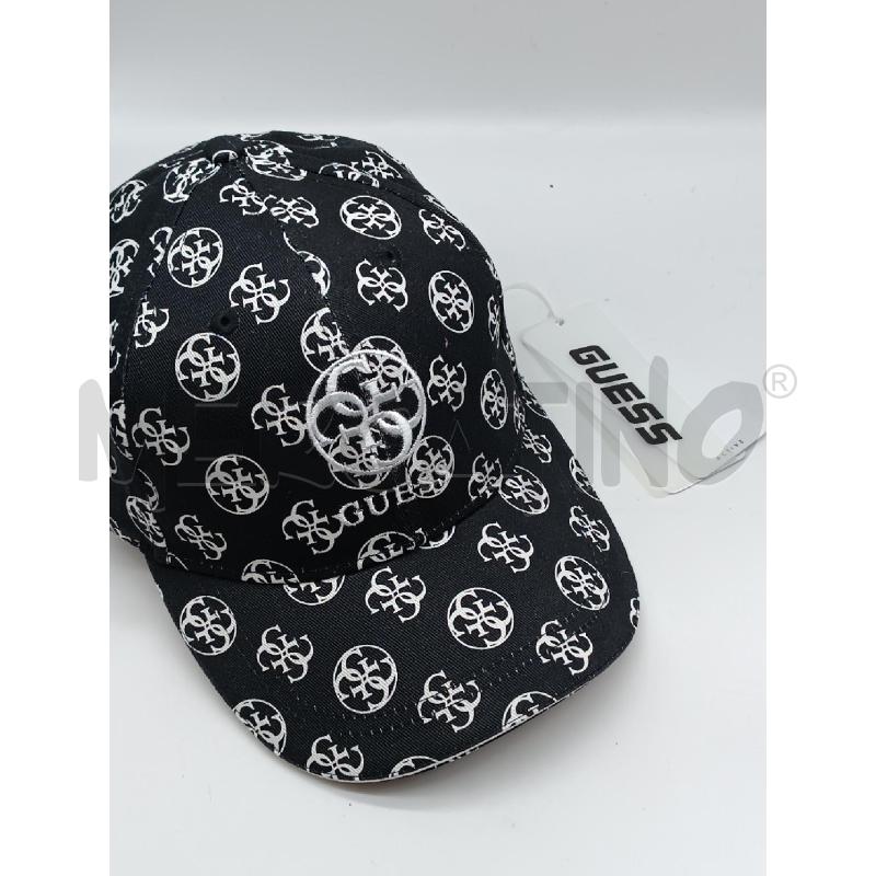 CAPPELLO CON VISIERA DONNA GUESS NERO BIANCO  | Mercatino dell'Usato Torino tenivelli 1