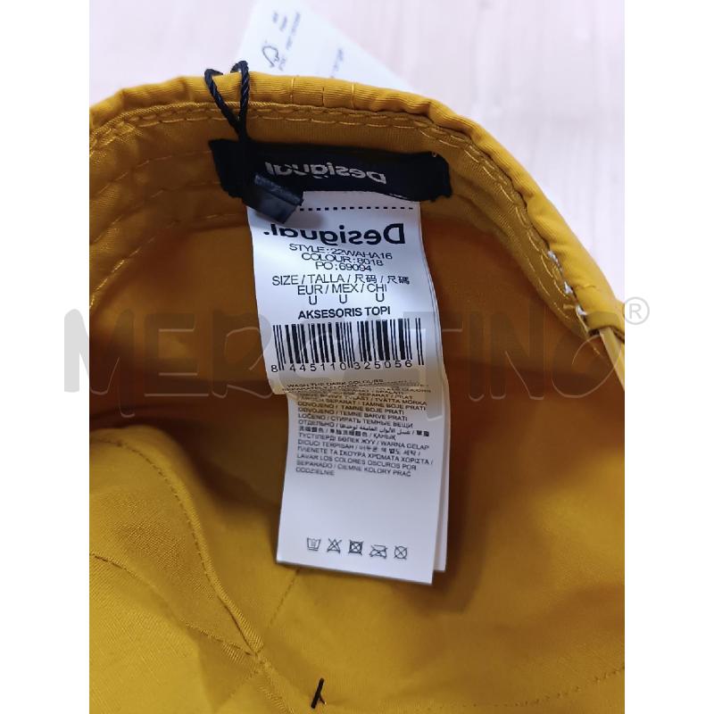 CAPPELLO UBNISEX DESIGUAL GIALLO SENAPE   | Mercatino dell'Usato Torino tenivelli 4
