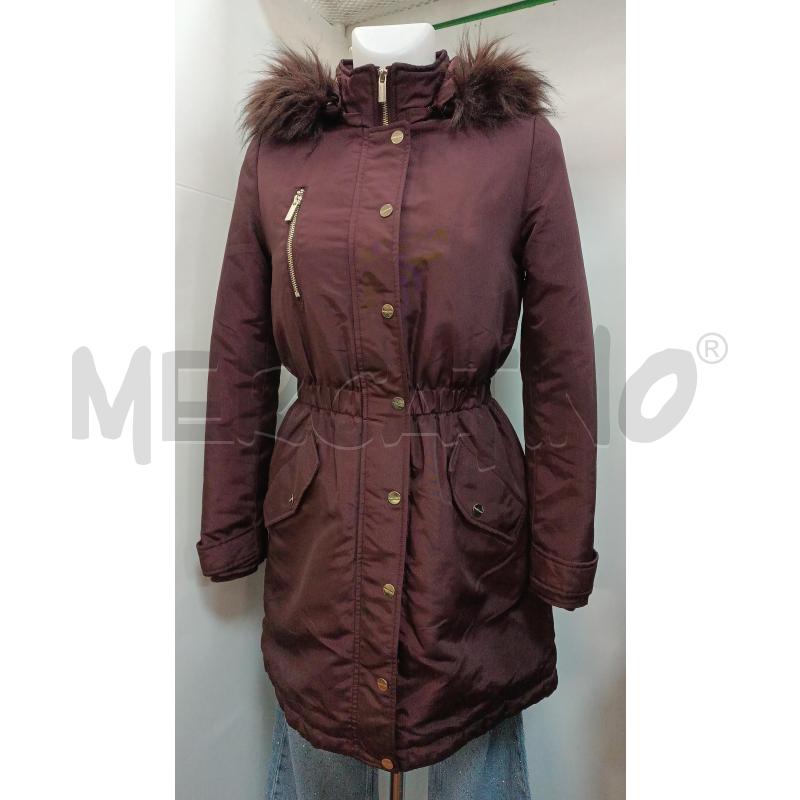 CAPPOTTO DONNA MARCIANO BORDEAUX ZIP E BOTTONI DORATI  | Mercatino dell'Usato Torino tenivelli 1
