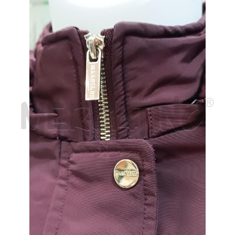 CAPPOTTO DONNA MARCIANO BORDEAUX ZIP E BOTTONI DORATI  | Mercatino dell'Usato Torino tenivelli 3