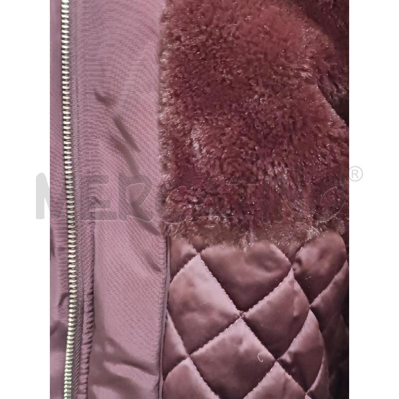 CAPPOTTO DONNA MARCIANO BORDEAUX ZIP E BOTTONI DORATI  | Mercatino dell'Usato Torino tenivelli 4