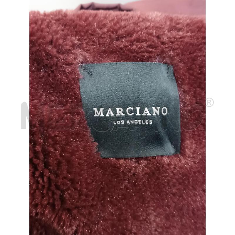 CAPPOTTO DONNA MARCIANO BORDEAUX ZIP E BOTTONI DORATI  | Mercatino dell'Usato Torino tenivelli 5