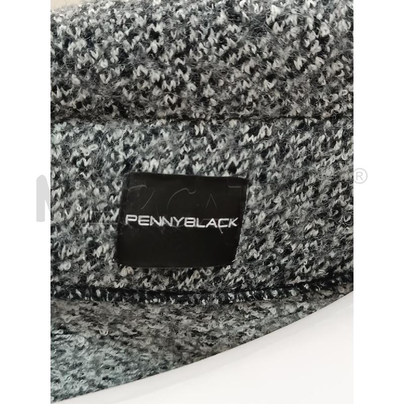 CAPPOTTO DONNA PENNYBLACK GRIGIO MELANGE CON CINTURA ECOPELLE  | Mercatino dell'Usato Torino tenivelli 5