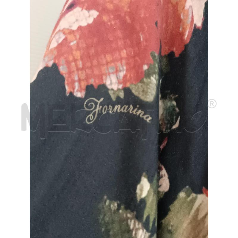 CARDIGAN DONNA FORNARINA NERO FLOREALE ROSSO VERDE  | Mercatino dell'Usato Torino tenivelli 3