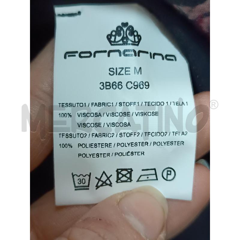 CARDIGAN DONNA FORNARINA NERO FLOREALE ROSSO VERDE  | Mercatino dell'Usato Torino tenivelli 4