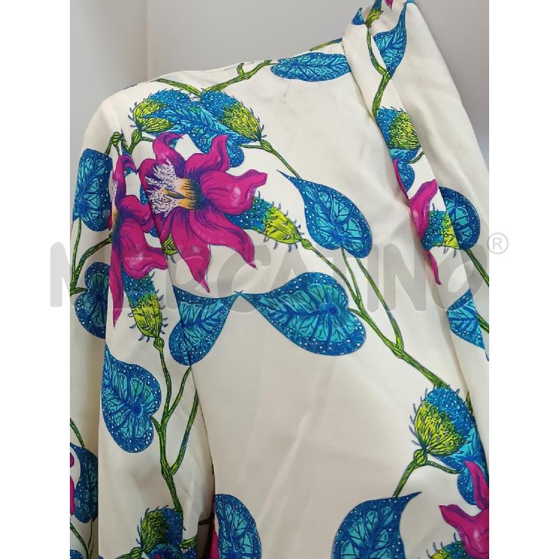 CARDIGAN DONNA KIMONO WU'SIDE 3/4 PANNA FLOREALE BLU ROSA FUCSIA  | Mercatino dell'Usato Torino tenivelli 2