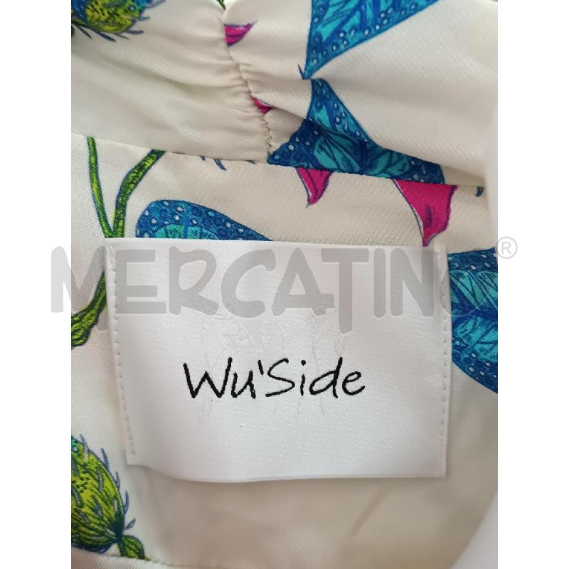 CARDIGAN DONNA KIMONO WU'SIDE 3/4 PANNA FLOREALE BLU ROSA FUCSIA  | Mercatino dell'Usato Torino tenivelli 5