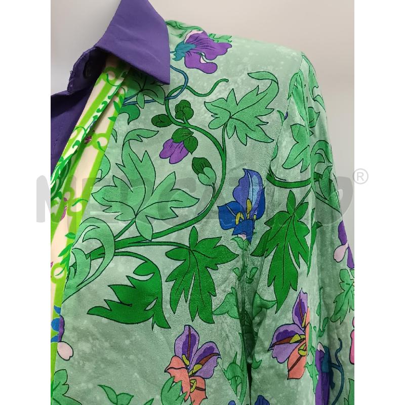 CARDIGAN DONNA KIMONO WU'SIDE VERDE FLOREALE  | Mercatino dell'Usato Torino tenivelli 2