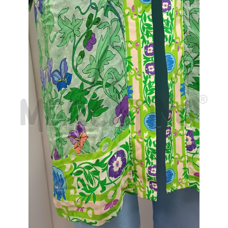 CARDIGAN DONNA KIMONO WU'SIDE VERDE FLOREALE  | Mercatino dell'Usato Torino tenivelli 3