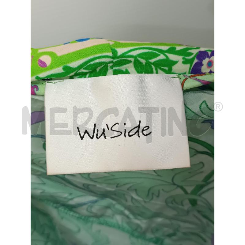 CARDIGAN DONNA KIMONO WU'SIDE VERDE FLOREALE  | Mercatino dell'Usato Torino tenivelli 5