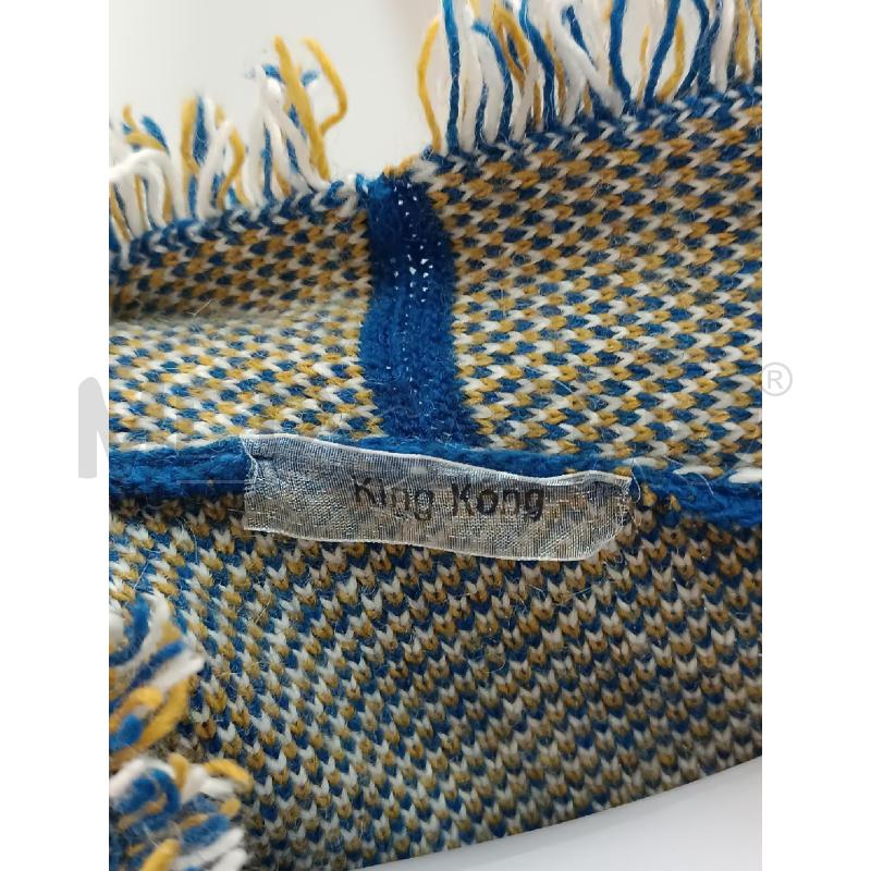 CARDIGAN DONNA KING KONG OVERSIZE BLU FANTASIA SENAPE BIANCA FRANGE | Mercatino dell'Usato Torino tenivelli 5