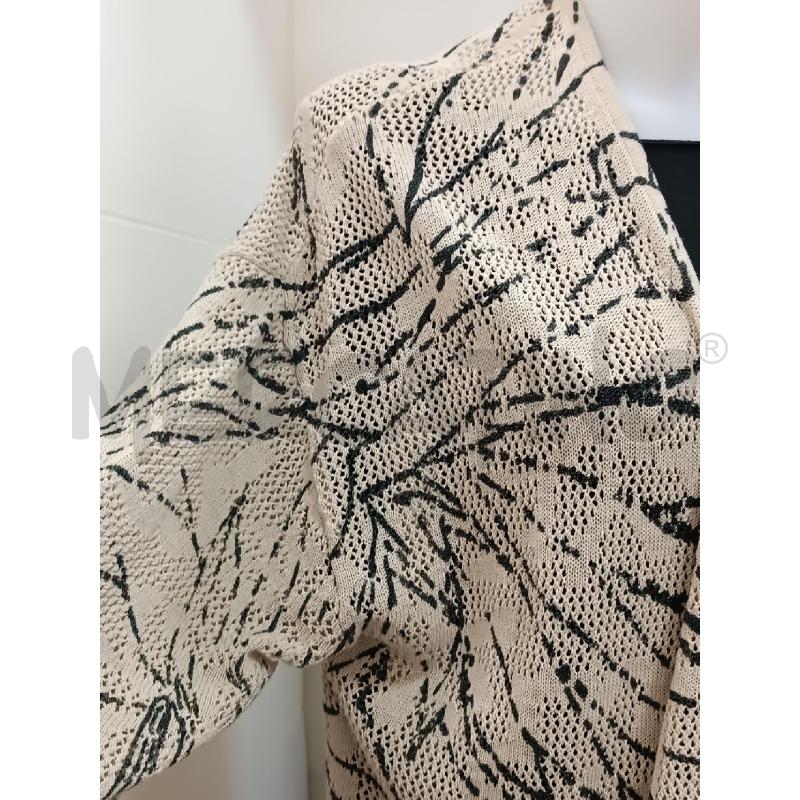 CARDIGAN DONNA LUISA VIOLA BEIGE NERO TRAFORATO  | Mercatino dell'Usato Torino tenivelli 2