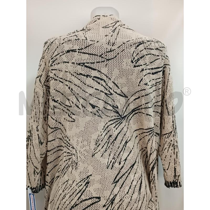 CARDIGAN DONNA LUISA VIOLA BEIGE NERO TRAFORATO  | Mercatino dell'Usato Torino tenivelli 3