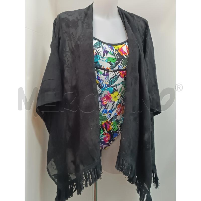 CASACCA DONNA DESIGUAL NERO RICAMATO VEGETALE | Mercatino dell'Usato Torino tenivelli 1