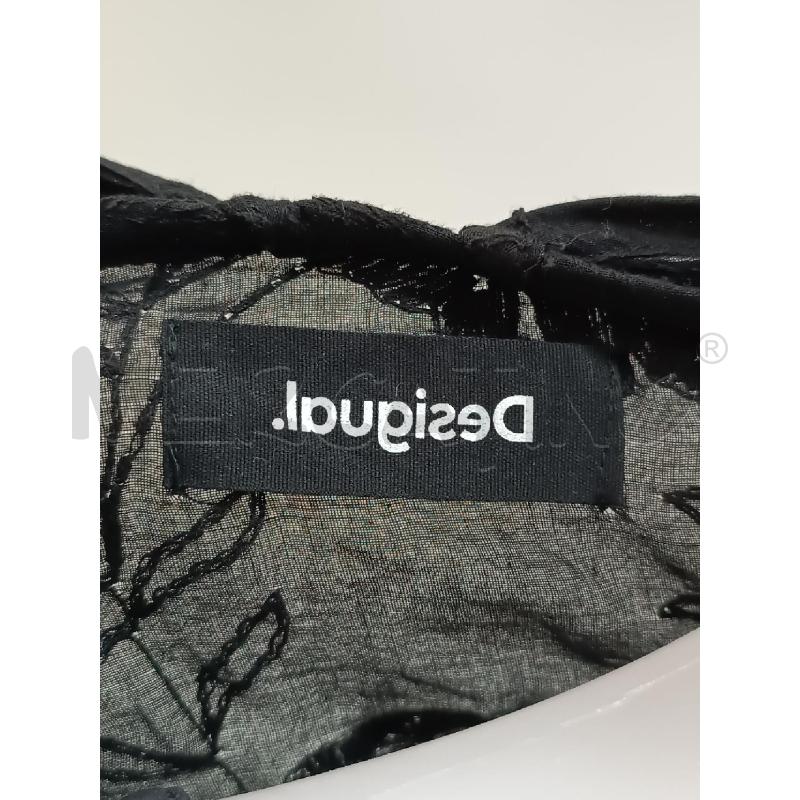 CASACCA DONNA DESIGUAL NERO RICAMATO VEGETALE | Mercatino dell'Usato Torino tenivelli 5