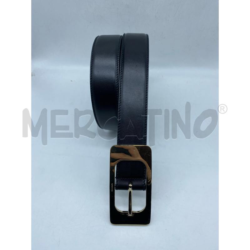 CINTURA DONNA GUCCI PELLE NERA FIBIA DORATA METALLO  | Mercatino dell'Usato Torino tenivelli 5