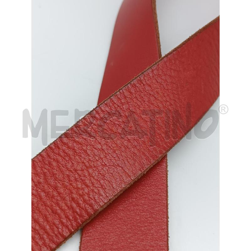 CINTURA PELLE DOLCE&GABBANA ROSSA FIBIA METALLO  | Mercatino dell'Usato Torino tenivelli 5