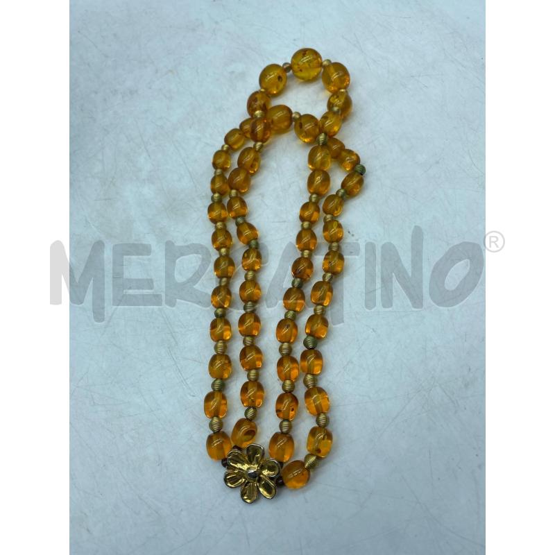 COLLANA ENNY BIJOUX PERLINE DUE GIRI T, AMBRA | Mercatino dell'Usato Torino tenivelli 3