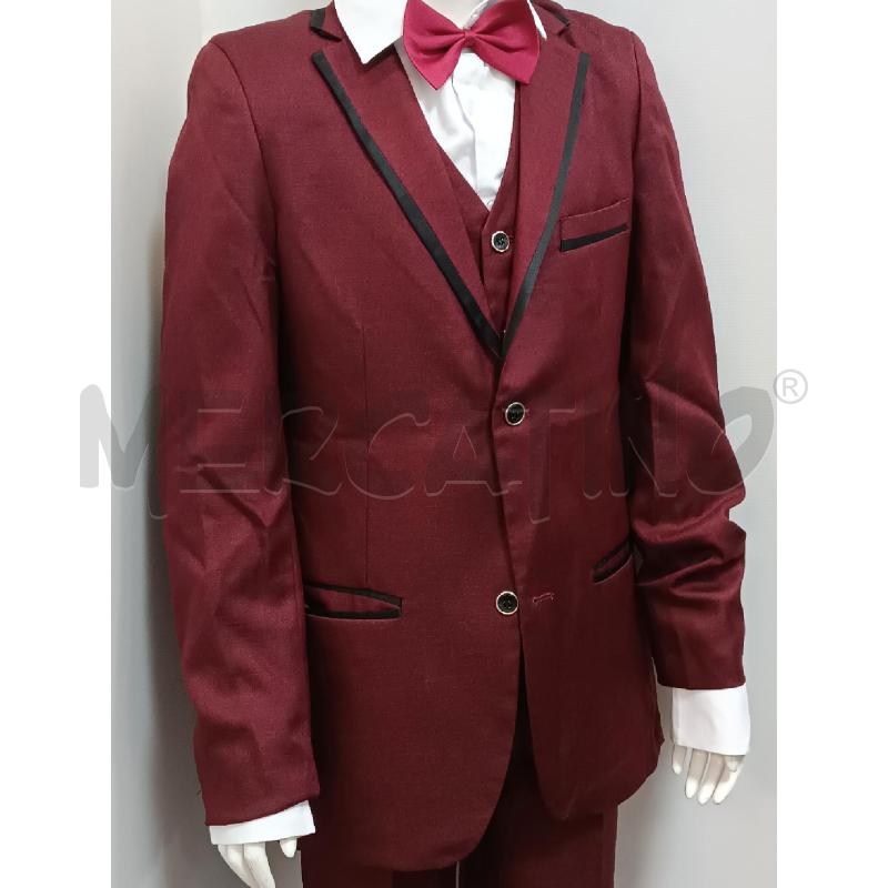 COMPLETO BAMBINO TWIN. KLE BORDEAUX GIACCA + GILET + PANTALONE + CAMICIA BIANCA  | Mercatino dell'Usato Torino tenivelli 2