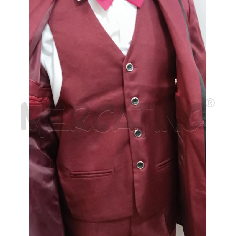 COMPLETO BAMBINO TWIN. KLE BORDEAUX GIACCA + GILET + PANTALONE + CAMICIA BIANCA  | Mercatino dell'Usato Torino tenivelli 3