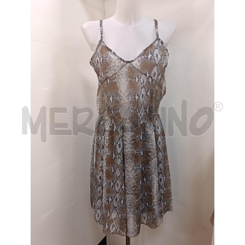 COMPLETO DONNA ANDREA SALVI CANOTTA + GONNA RETTILE BEIGE MARRONE  | Mercatino dell'Usato Torino tenivelli 1