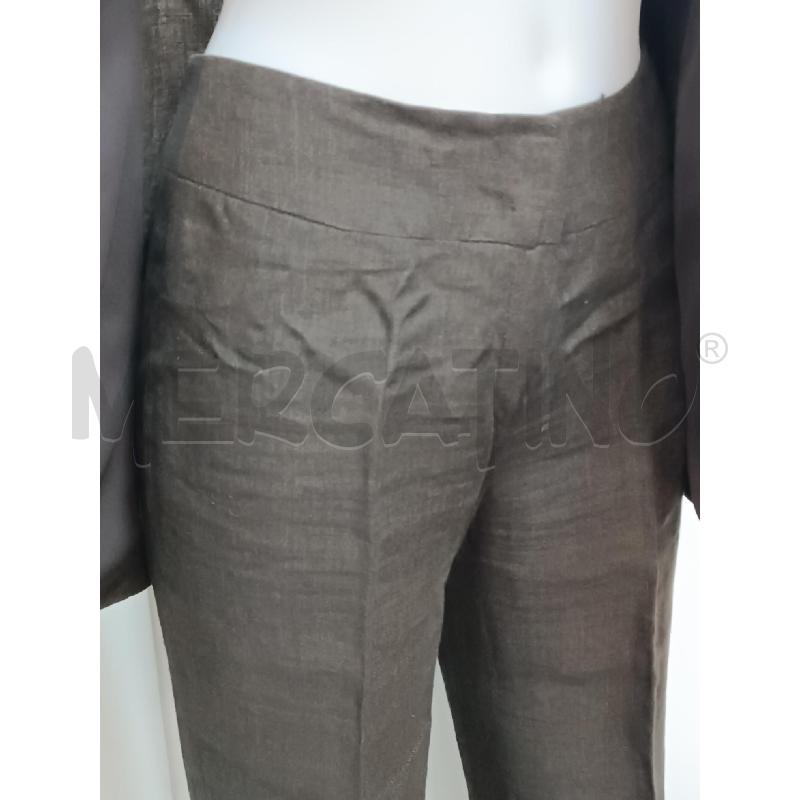 COMPLETO DONNA CARACTERE MARRONE GIACCA+PANTALONE IN LINO | Mercatino dell'Usato Torino tenivelli 3