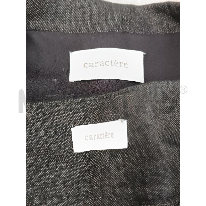 COMPLETO DONNA CARACTERE MARRONE GIACCA+PANTALONE IN LINO | Mercatino dell'Usato Torino tenivelli 5